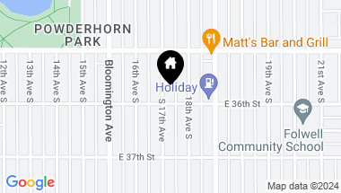 Map of 3545 17th Avenue S, Minneapolis MN, 55407