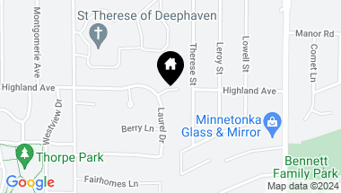 Map of 17875 Highland Avenue, Deephaven MN, 55391