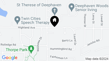 Map of 18275 Highland Avenue, Deephaven MN, 55391