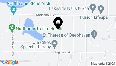 Map of 3470 Hamilton Avenue, Deephaven MN, 55391