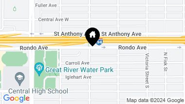 Map of 976 Concordia Avenue, Saint Paul MN, 55104