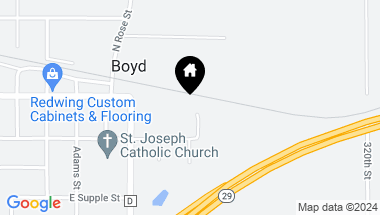 Map of 1145 E St. John Street, Boyd WI, 54726