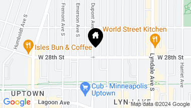 Map of 2747 Dupont Avenue S Unit: 303, Minneapolis MN, 55408