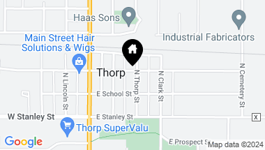 Map of 206 E Main Street, Thorp WI, 54771