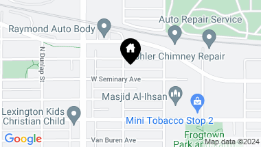 Map of 1033 Seminary Avenue, Saint Paul MN, 55104