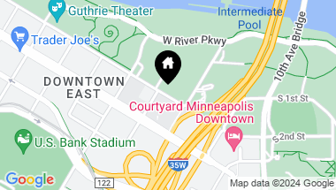 Map of 1240 2nd Street S Unit: 701, Minneapolis MN, 55415