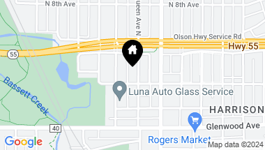 Map of 511 Queen Avenue N, Minneapolis MN, 55405