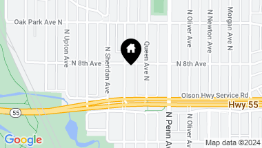 Map of 718 Russell Avenue N, Minneapolis MN, 55411