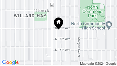 Map of 1519 Oliver Avenue N, Minneapolis MN, 55411
