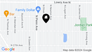 Map of 2918 Oliver Avenue N, Minneapolis MN, 55411