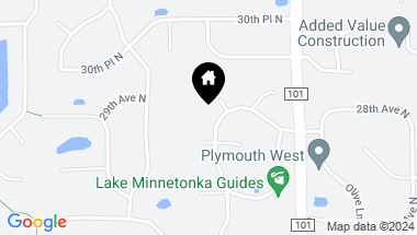 Map of 2765 Shadyview Lane N, Plymouth MN, 55447