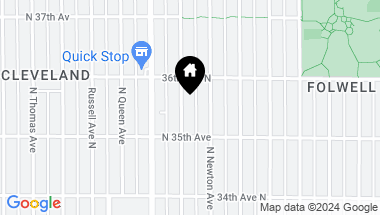 Map of 3530 Oliver Avenue N, Minneapolis MN, 55412
