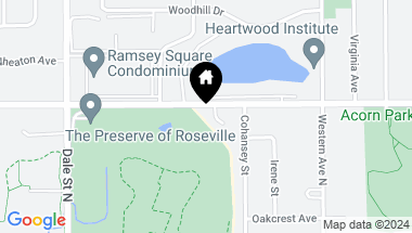 Map of 2629 Nature View Court, Roseville MN, 55113