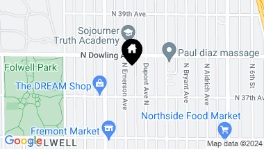Map of 3734 Emerson Avenue N, Minneapolis MN, 55412