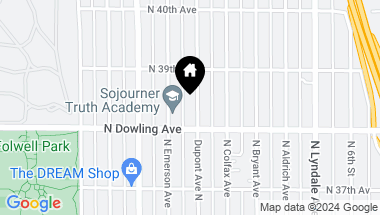 Map of 3823 Dupont Avenue N, Minneapolis MN, 55412