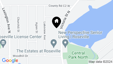 Map of 2791 Victoria Street N, Roseville MN, 55113