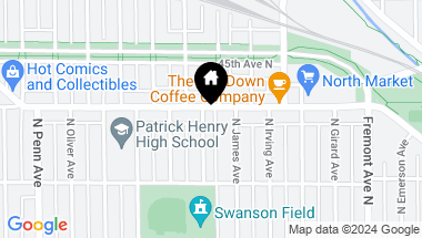 Map of 4350 Knox Avenue N, Minneapolis MN, 55412