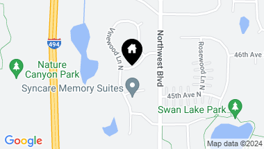 Map of 13245 46th Avenue N, Plymouth MN, 55442
