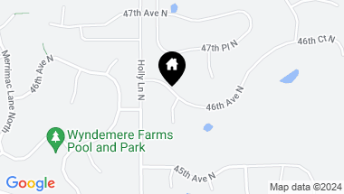 Map of 17005 46th Avenue N, Plymouth MN, 55446