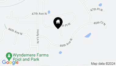 Map of 4605 Fountain Lane N, Plymouth MN, 55446