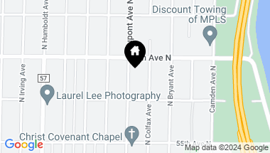 Map of 5630 Dupont Avenue N, Brooklyn Center MN, 55430