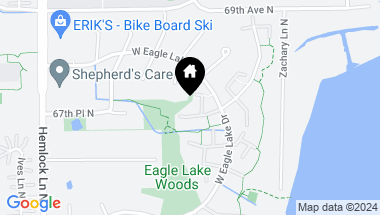 Map of 355 W Eagle Lake Drive, Maple Grove MN, 55369