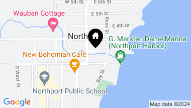 Map of 104 E Second Street, Northport MI, 49670