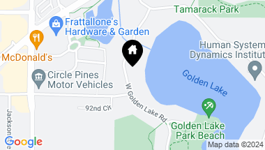 Map of 23 W Golden Lake Road, Circle Pines MN, 55014
