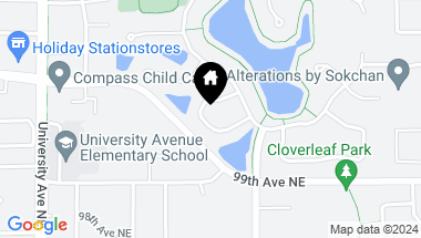 Map of 10047 Pleasure Creek Circle NE, Blaine MN, 55434