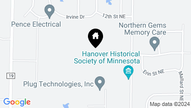 Map of 1112 River Road NE, Hanover MN, 55376