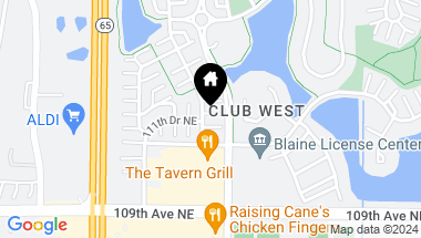 Map of 11125 Baltimore Street NE Unit: K, Blaine MN, 55449