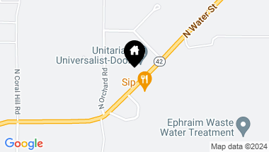 Map of 10331 Water St, Ephraim WI, 54211