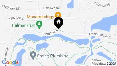 Map of 2056 Arnold Palmer Drive NE, Blaine MN, 55449