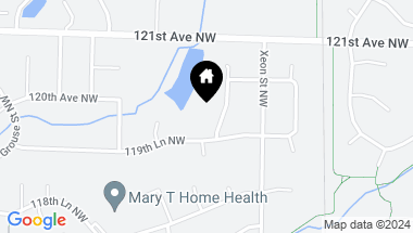 Map of 11968 Yellow Pine Street NW, Coon Rapids MN, 55448