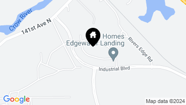 Map of 24400 Edgewater Lane, Rogers MN, 55374
