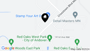 Map of 14210 Crosstown Boulevard NW, Andover MN, 55304