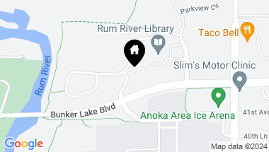 Map of 4232 Parkview Lane, Anoka MN, 55303