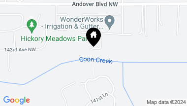 Map of 102 143rd Ave NW, Andover MN, 55304