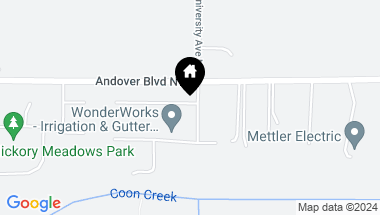 Map of 14448 University Avenue NW, Andover MN, 55304