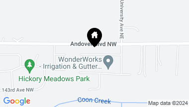 Map of 66 144th Lane NW, Andover MN, 55304