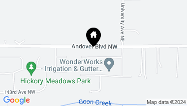 Map of 41 144th Lane NW, Andover MN, 55304