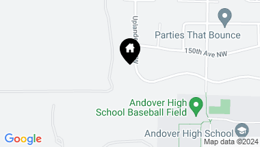 Map of 14936 Uplander Street NW, Andover MN, 55304