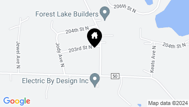 Map of 9779 203rd Street N, Forest Lake MN, 55025