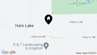 Map of 951 154th Avenue NE, Ham Lake MN, 55304
