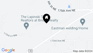 Map of 448 173rd Lane NE, Ham Lake MN, 55304