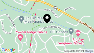 Map of 20 Moose Ridge Road A, Big Sky MT, 59716