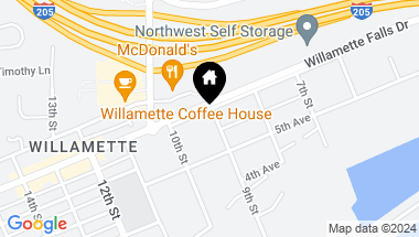Map of 2193 WILLAMETTE FALLS DR, West Linn OR, 97068