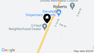 Map of 126 S Railway Ave. (Hwy 212), Roberts MT, 59070