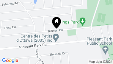 Map of 416 BILLINGS AVENUE, Ottawa Ontario, K1H5L6