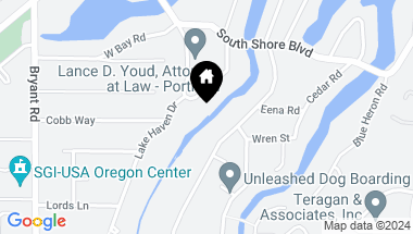 Map of 17227 CANAL CIR, Lake Oswego OR, 97035
